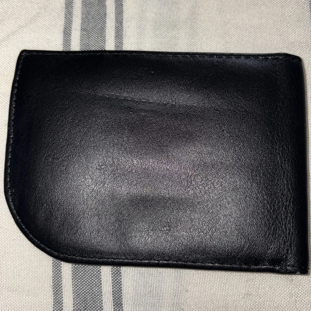 Black Leather clean Wallet